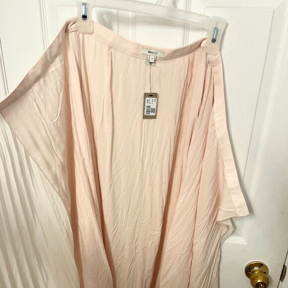 RW & CO Pleated High-Rise Flare Skirt - Picture 7 of 7